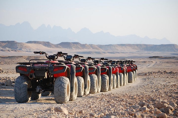 Quad Bike from el gouna and Safari with Bedouin BBQ and Camel Ride
